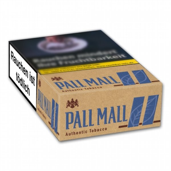 Papp Box Pall Mall Authentic Blue SUPER Box – 8x31 Zigaretten Ohne Zusätze (8 Schachteln) Pall Mall Authentic Blue Super Box 8x31 Stück Australia